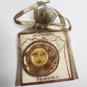 Sedona Sun Pin or Necklace Emblem